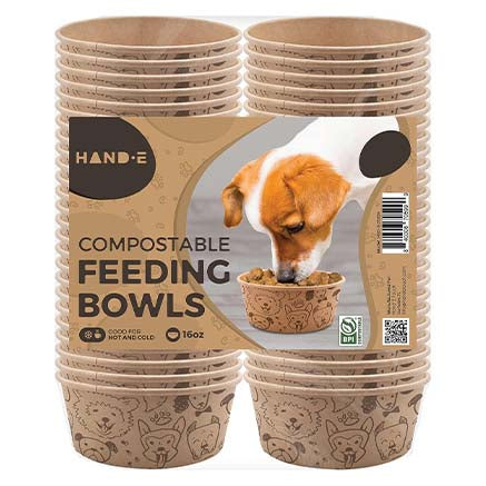 Dog Bowls Compostable Disposable Feeding Bowls