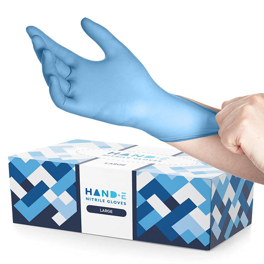 Blue Nitrile Disposable Gloves